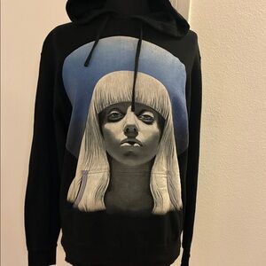 Lady Gaga Vintage Art Pop Ball Black Hoodie size Medium
